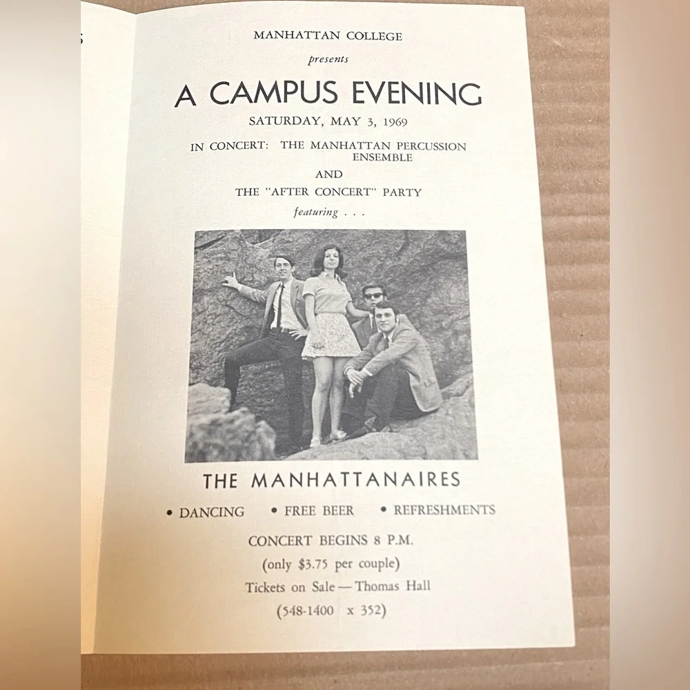 Judy Collins Concert Program Original Manhattan College April 26, 1969 New York - Picture 5 of 5
